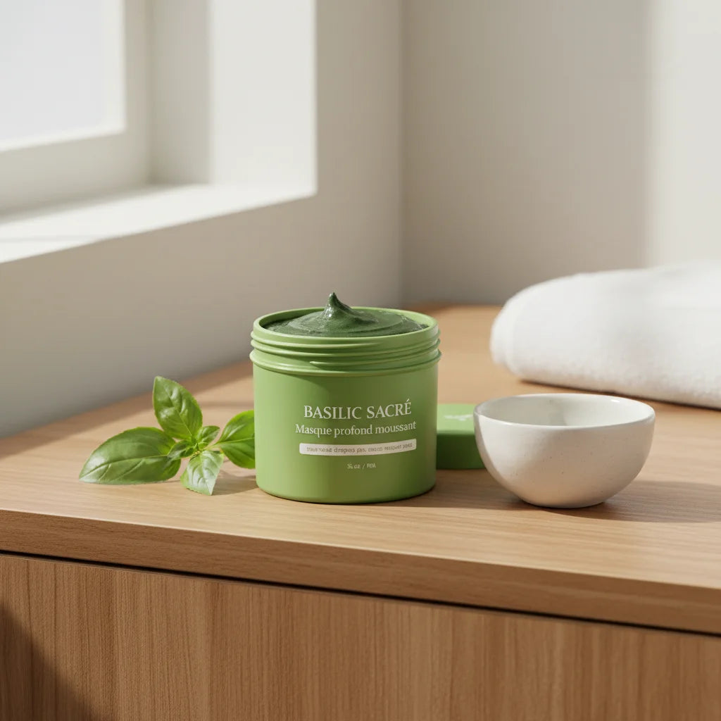 Masque Moussant au Basilic Sacré