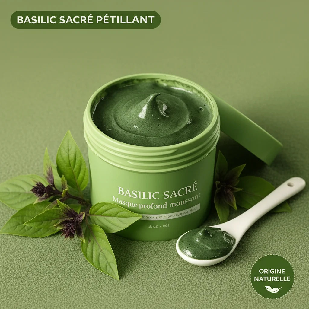 Masque Moussant au Basilic Sacré